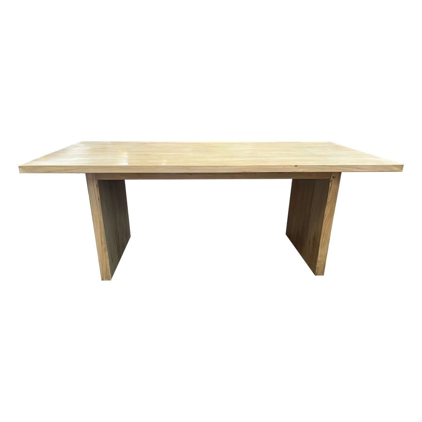 Zeus Recycled Elm Dining Table 240cm angle
