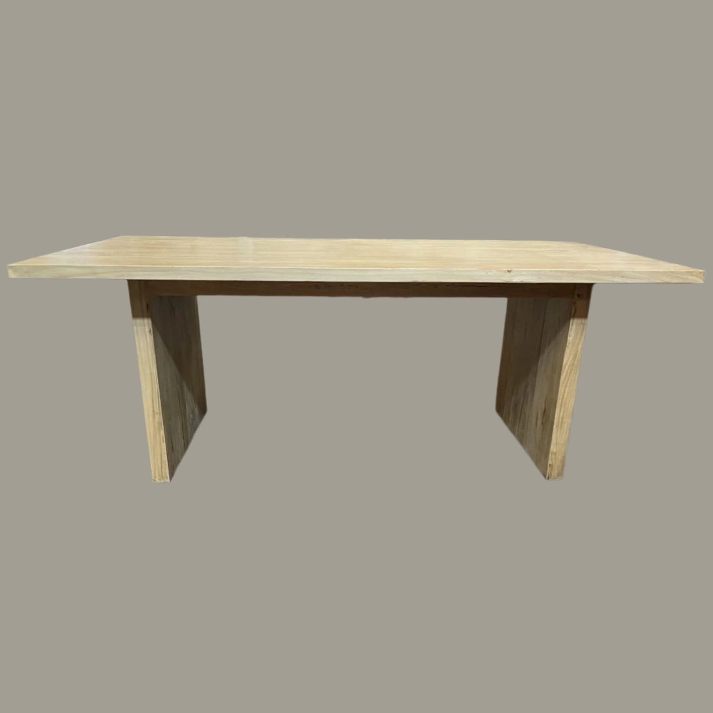 Zeus Recycled Elm Dining Table 240cm top