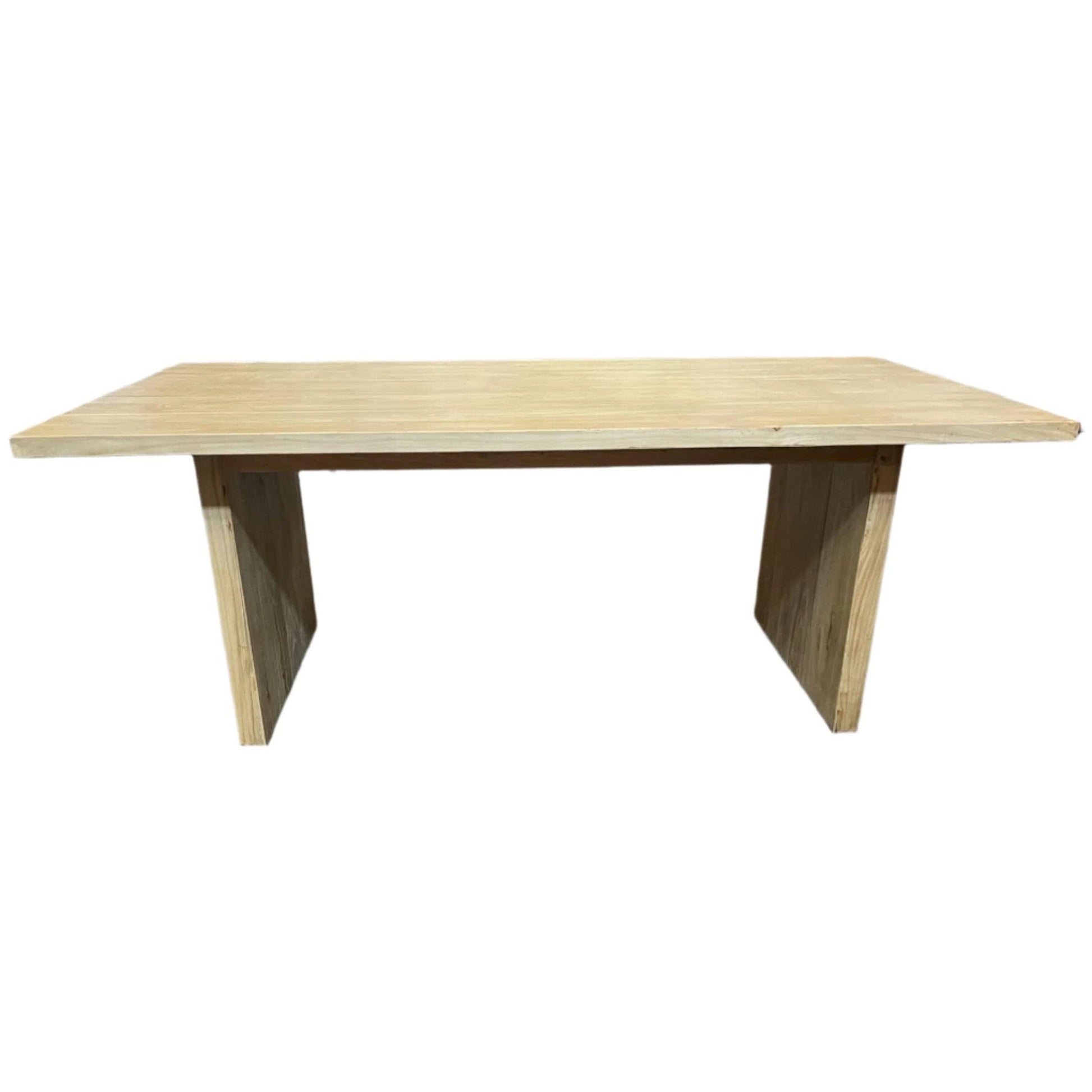Zeus Recycled Elm Dining Table 240cm leg