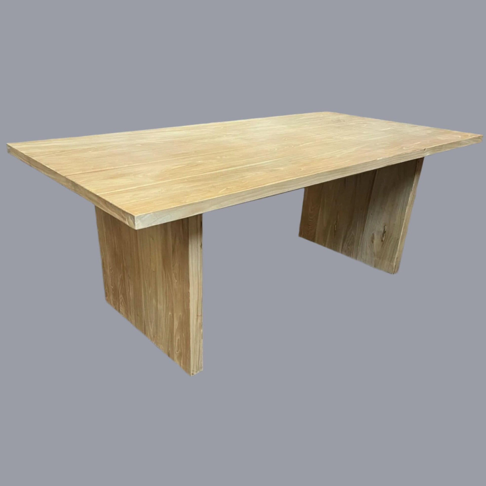 Zeus Recycled Elm Dining Table 240cm detail