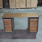 ARTURO SOLID FRUITWOOD/STEEL HOME OFFICE DESK WRITING DESK ART DECO STYLE