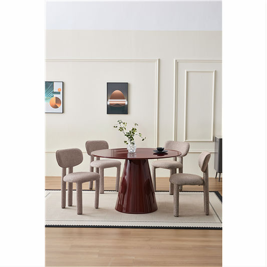 Aspen Round Dining Table in Cherry 120cm-MyChocolateWood