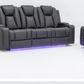 MIDGLEY FABRIC 2-SEATER RECLINER WITH CONSOLE & DUAL MOTOR -  CHARCOAL