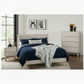 Halifax Solid Acacia 2-Drawer Bedside Table in Brushed White