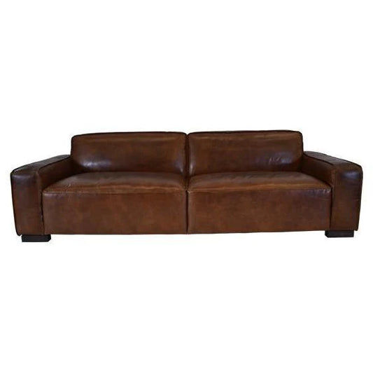 SELANA AGED LEATHER 3.5-SEATER SOFA - MyChocolateWood