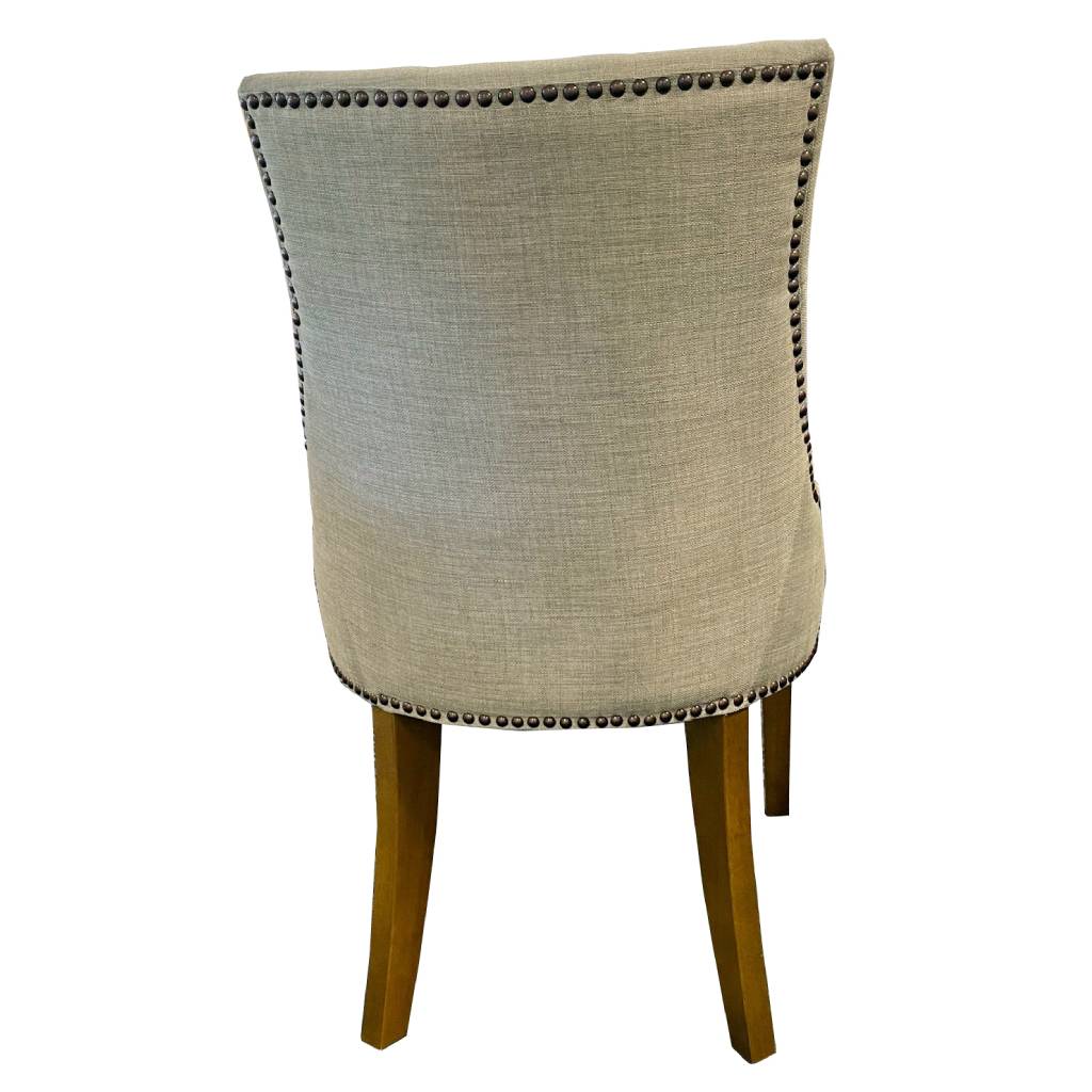 NEW DELI ARMCHAIR IN FLAXEEN WITH OAK LEGS