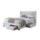 JACINTA 4-DRAWER STORAGE BED BOUCLE - MyChocolateWood