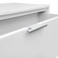 SNOWDON ACACIA 2-DRAWER BEDSIDE TABLE IN WHITE ART DECO STYLE - MyChocolateWood