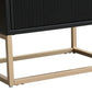 SNOWDON ACACIA 2-DRAWER BEDSIDE TABLE IN BLACK ART DECO STYLE - MyChocolateWood