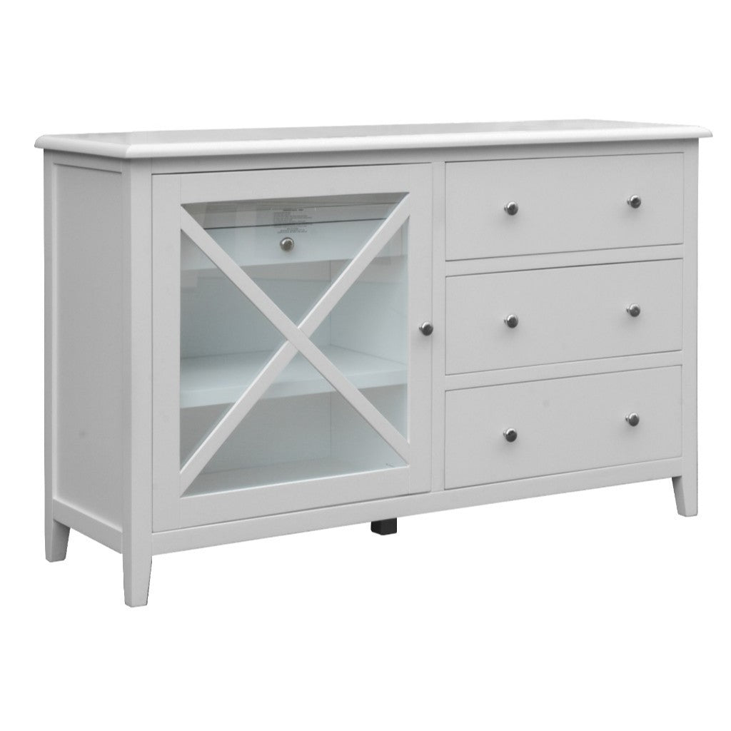 LUGANO HAMPTONS STYLE ACACIA 5 PIECE BEDROOM SUITE: 2-DRAWER DOUBLE BED 1 DRESSER 1 MIRROR 2 BEDSIDE TABLES - MyChocolateWood