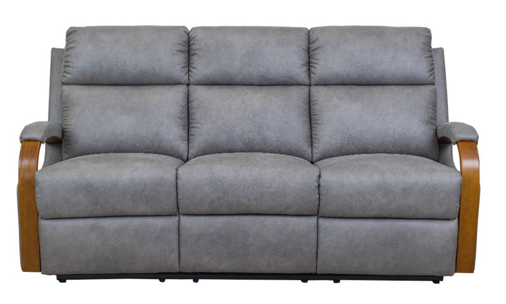 MITCHUM FABRIC 3-SEATER WITH 2 END ELECTRIC RECLINERS - DOVE