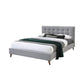 AMARA FABRIC BED GREY - MyChocolateWood
