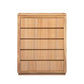 VALANCE TASSIE OAK TALLBOY/5 DRAWER CHEST OF DRAWERS IN NATURAL - MyChocolateWood