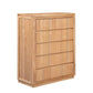 VALANCE TASSIE OAK TALLBOY/5 DRAWER CHEST OF DRAWERS IN NATURAL - MyChocolateWood