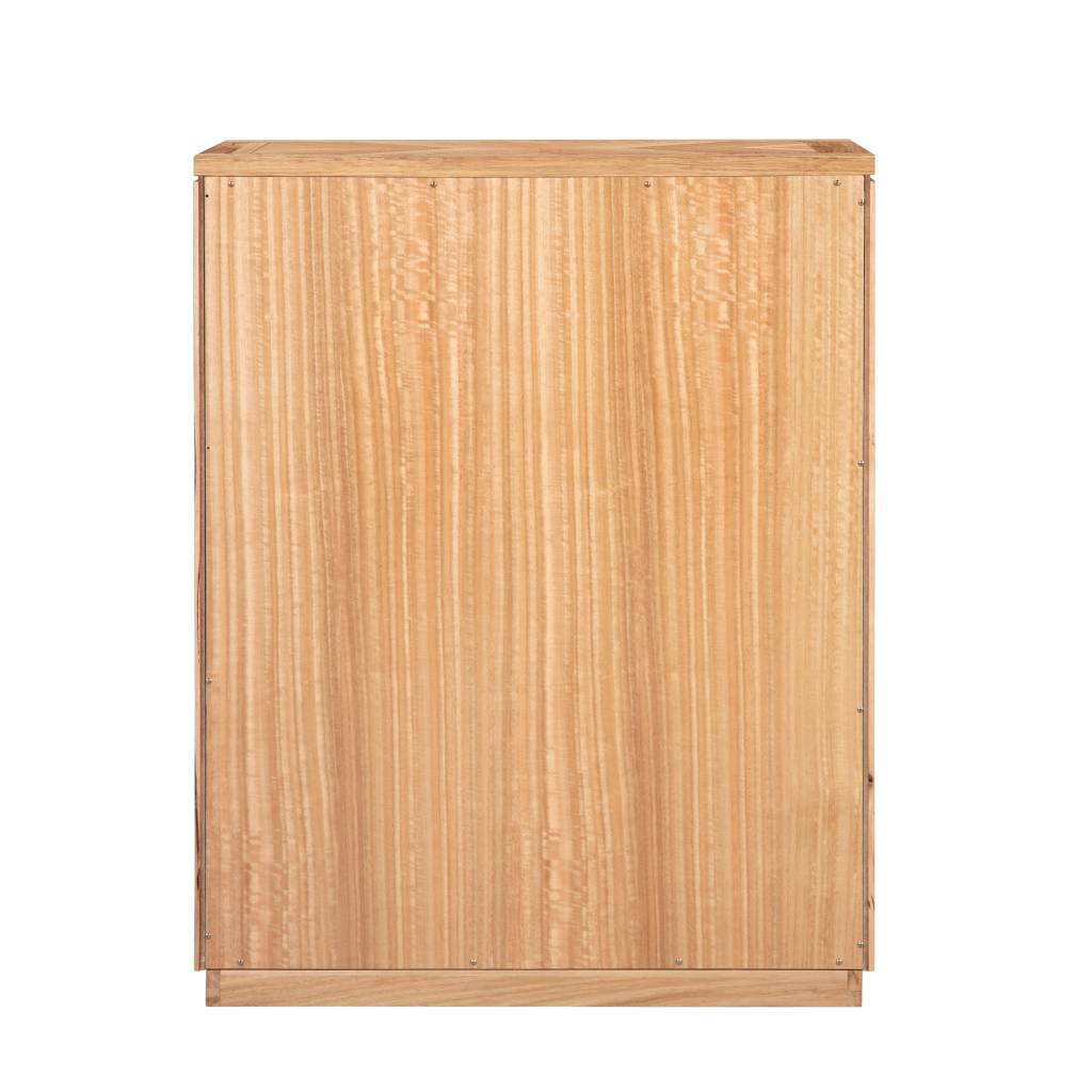 VALANCE TASSIE OAK TALLBOY/5 DRAWER CHEST OF DRAWERS IN NATURAL - MyChocolateWood