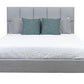 SCRIVENS FABRIC BED IN MIST GREY - MyChocolateWood