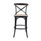 GANT BIRCHWOOD BAR STOOL IN BLACK 103CM HIGH - MyChocolateWood