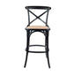 Gant Birchwood Bar Stool in Black, 103cm - Chocolate Wood