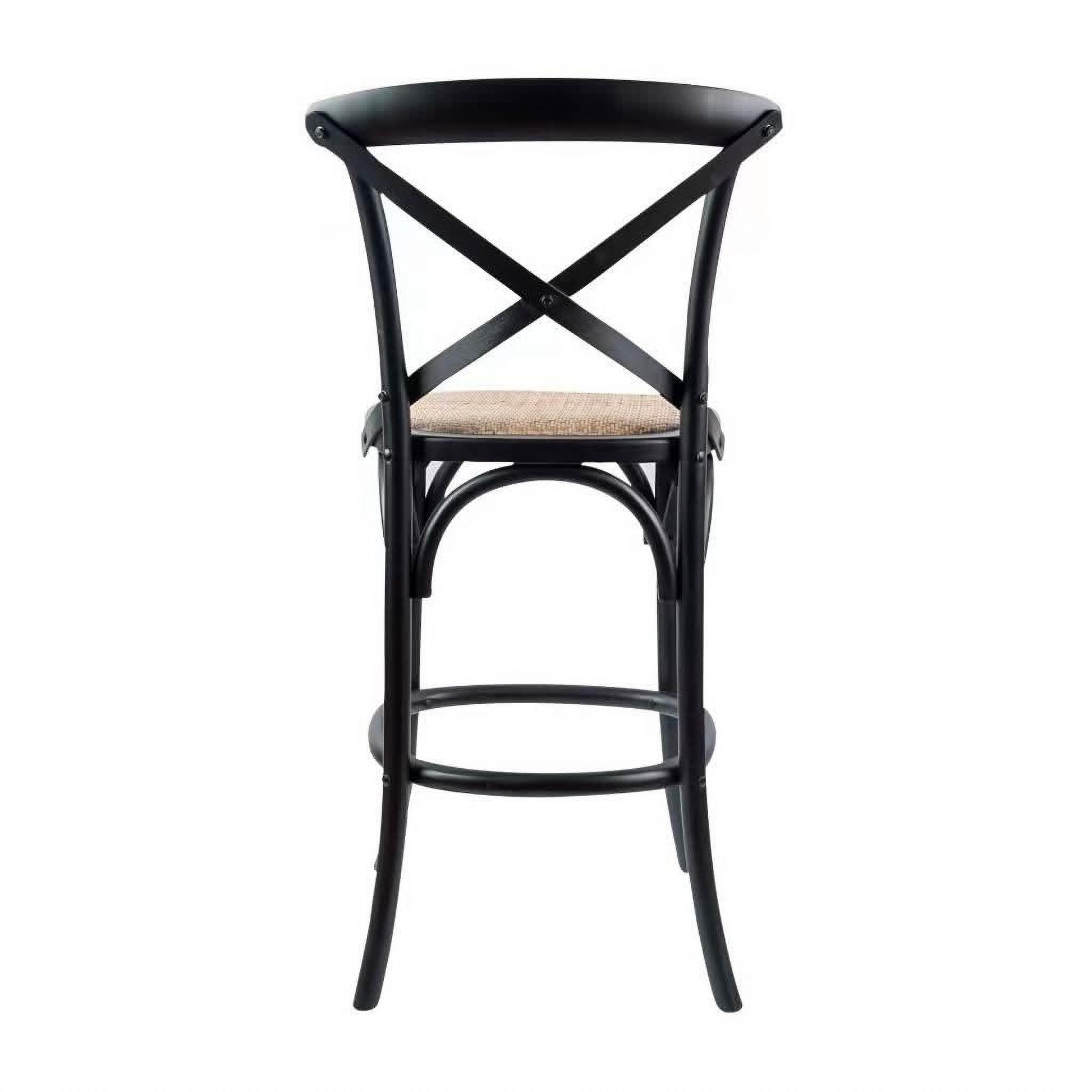 Gant Birchwood Stool in Black 103cm - Chocolate Wood