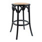Gant Birchwood Stool in Black, 66cm - Chocolate Wood