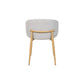 Dolores Fabric Dining Chair Taupe/Natural Oak Colour