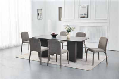 BRISCO DINING CHAIR - AUBERGINE - STACKABLE