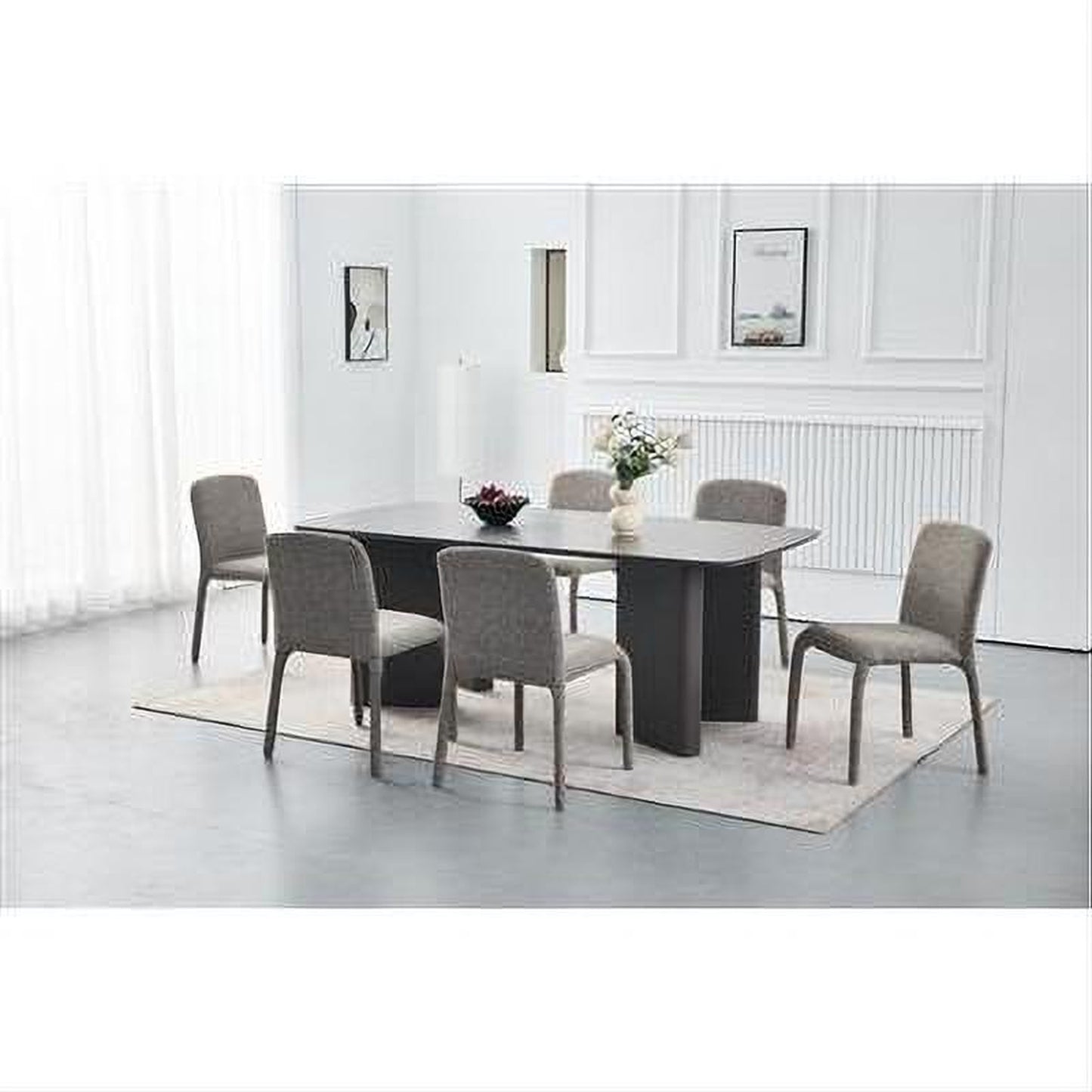 Brisco Stackable Dining Chair in Aubergine