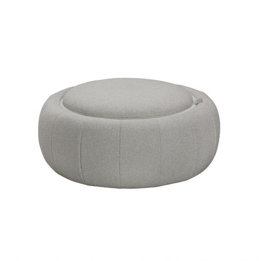 PICKARD PLYWOOD & EUCALYPUS OTTOMAN WITH STORAGE LINEN COLOUR - MyChocolateWood
