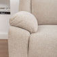 ALLOA FABRIC CORNER SOFA MODULAR WITH 2 END ELECTRIC RECLINERS BEIGE - MyChocolateWood