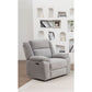 ALLOA FABRIC 1-SEATER ARMCHAIR ELECTRIC RECLINER SOFA GREY - MyChocolateWood