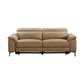 BRITTAS LEATHER 3-SEATER ELECTRIC RECLINER SOFA - MOCHA - MyChocolateWood
