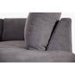 MARIGNY FABRIC 3-SEATER SOFA WITH RHF CHAISE DARK GREY (2 PIECES) - MyChocolateWood