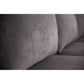 MARIGNY FABRIC 3-SEATER SOFA WITH RHF CHAISE DARK GREY (2 PIECES) - MyChocolateWood