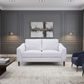 BALLINA FABRIC 2-SEATER SOFA PLATINUM - MyChocolateWood