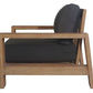ALANYA HAMPTONS OUTDOOR ARMCHAIR/SOFA CHAIR EUCALYPTUS FRAME DARK CHARCOAL - MyChocolateWood