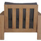 ALANYA HAMPTONS OUTDOOR ARMCHAIR/SOFA CHAIR EUCALYPTUS FRAME DARK CHARCOAL - MyChocolateWood