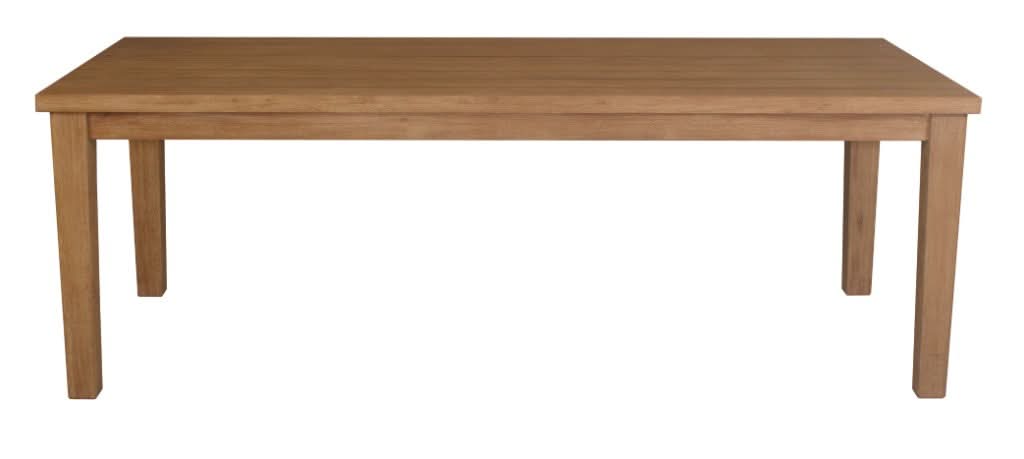 ALANYA OUTDOOR DINING TABLE RECTANGULAR SOLID EUCALYPTUS TIMBER - MyChocolateWood