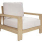 ALANYA HAMPTONS OUTDOOR ARMCHAIR/SOFA CHAIR EUCALYPTUS FRAME WHITEWASH - MyChocolateWood