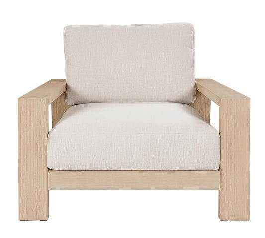 ALANYA HAMPTONS OUTDOOR ARMCHAIR/SOFA CHAIR EUCALYPTUS FRAME WHITEWASH - MyChocolateWood