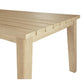 Alanya Solid Eucalyptus Timber Rectangular Outdoor Dining Table 220cm in Whitewash - Chocolate Wood