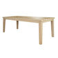 Alanya Solid Eucalyptus Timber Rectangular Outdoor Dining Table 220cm in Whitewash - Chocolate Wood