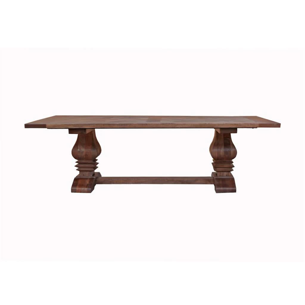 KAVALA MANGO WOOD PARQUETRY COFFEE TABLE AMERICAN OAK COLOUR - EOFY SALE