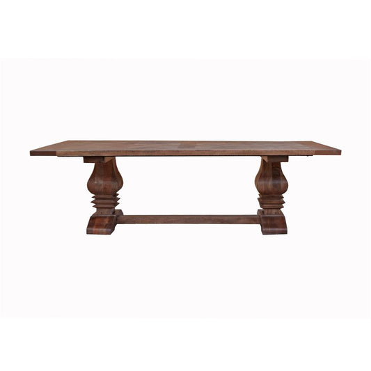 KAVALA MANGO WOOD PARQUETRY COFFEE TABLE AMERICAN OAK COLOUR - EOFY SALE