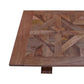 KAVALA MANGO WOOD PARQUETRY COFFEE TABLE AMERICAN OAK COLOUR - EOFY SALE