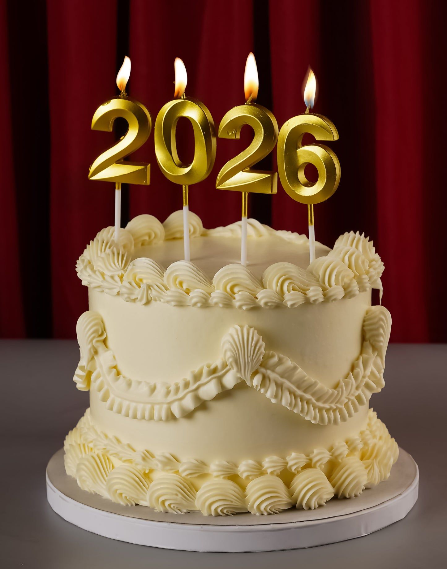 Vintage 2026 New Years Cake