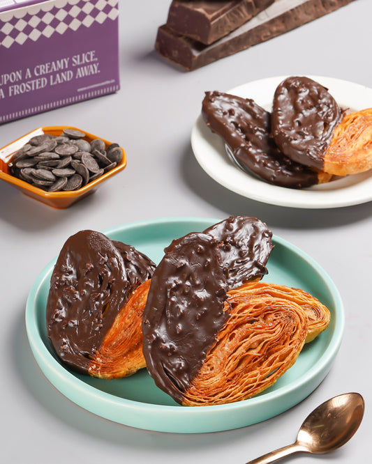 Chocolate Coated Palmiers [4 Pcs]