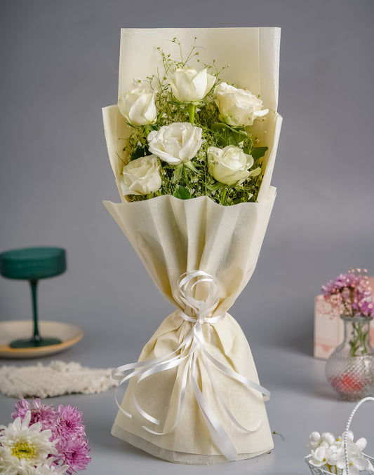 White Rose Bouquet