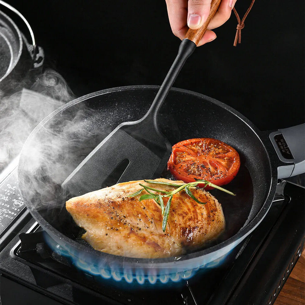 🔥🔥Multi-function Spoon✨ 2-in-1 BPA-Free Kitchen Spoon (Acacia Wood Handle)🌿