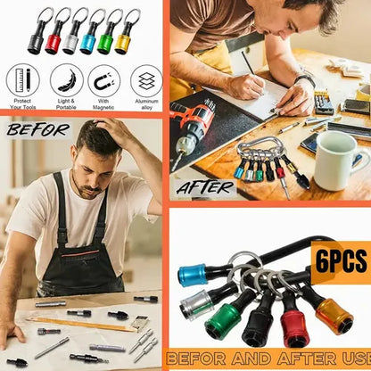 1/4" Hex Quick Release Drill Bit Holder Keychain!