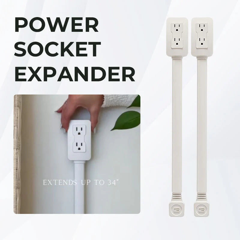 Power socket swivel extender